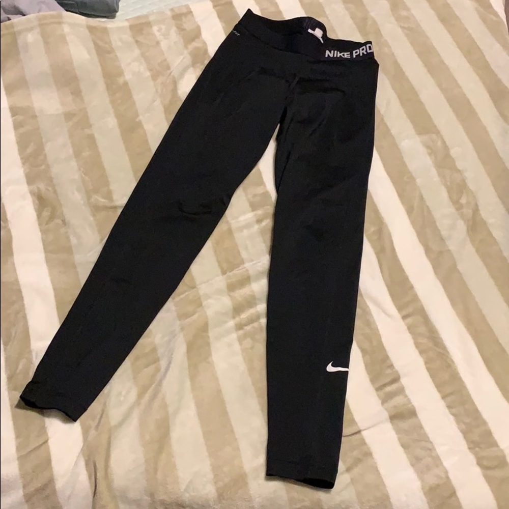 Black nike leggings full length